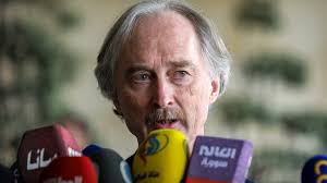 Transcript of Press Stakeout of United Nations Special Envoy for Syria  Mr. Geir O. Pedersen